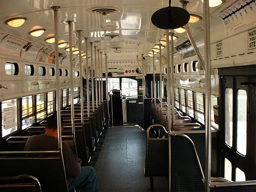 Photo of Interior of Newark City Subway PCC Car 2.