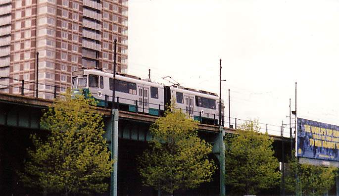 Photo of MBTA Green Line near Science Park