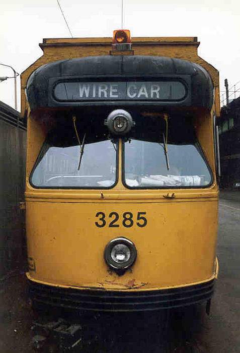 Photo of MBTA PCC Wirecar #3285.