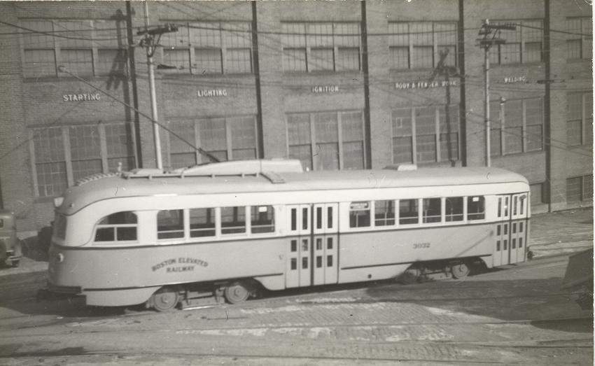 Photo of Boston Elevated Railway PCC car 3032
