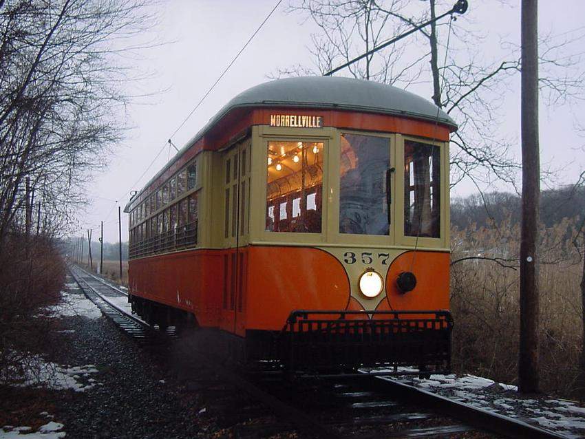 Photo of Johnstown Traction Co Car #357 at  Shoreline Trolley Museum