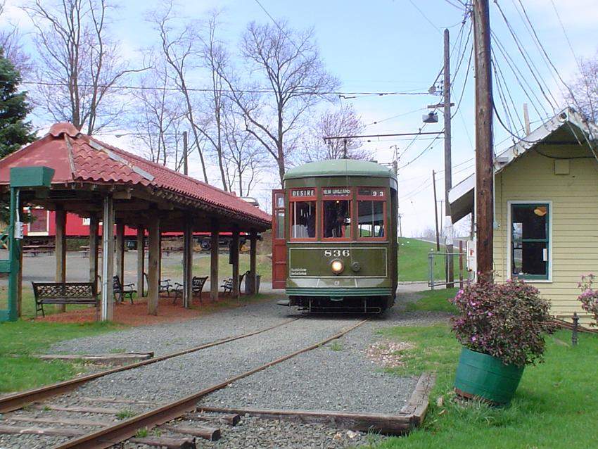 Photo of Car 836 at the Connecticut Trolley Museum