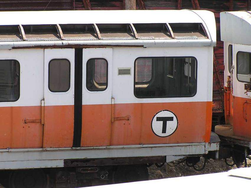 Photo of Ex- MBTA (Boston) Orange Line car 1179 at the Seashore Trolley Museum