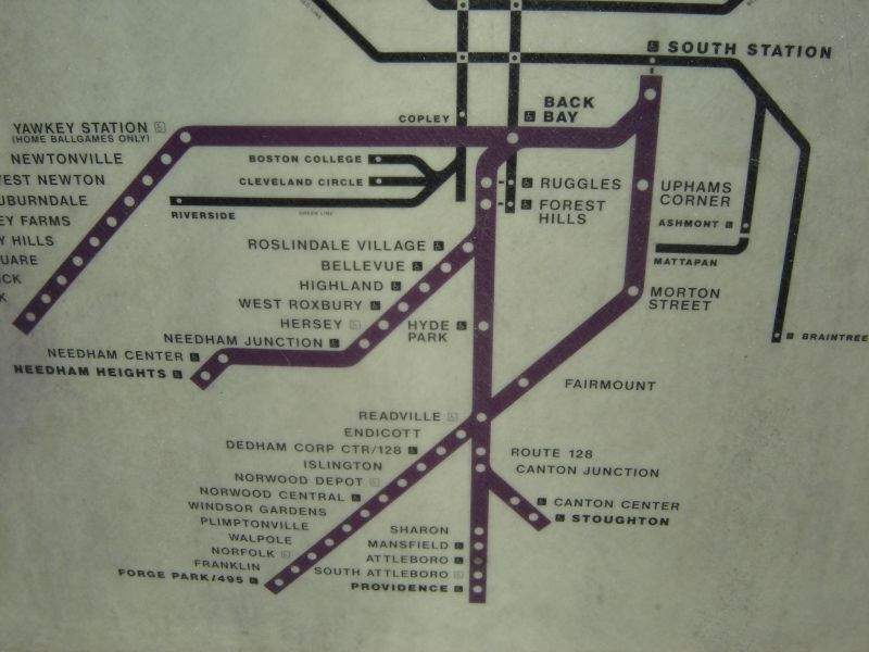 Photo of map of south side service