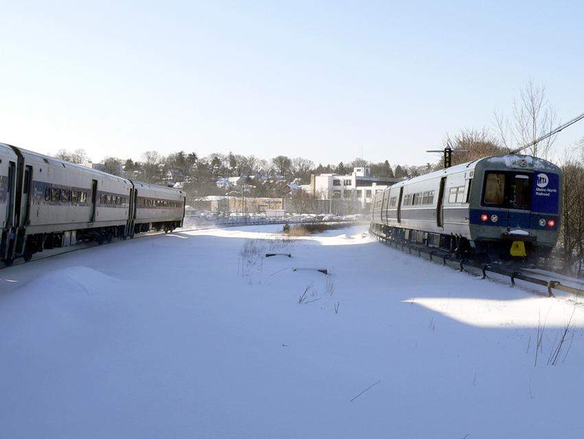 Photo of Passing Trains At White Plains
