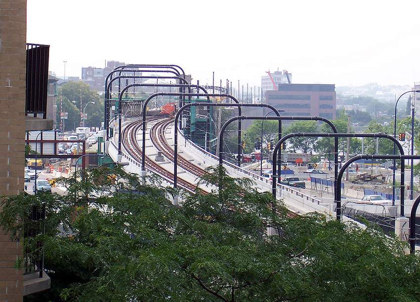 Photo of New ramp from the Lechmere Viaduct to the Green Line