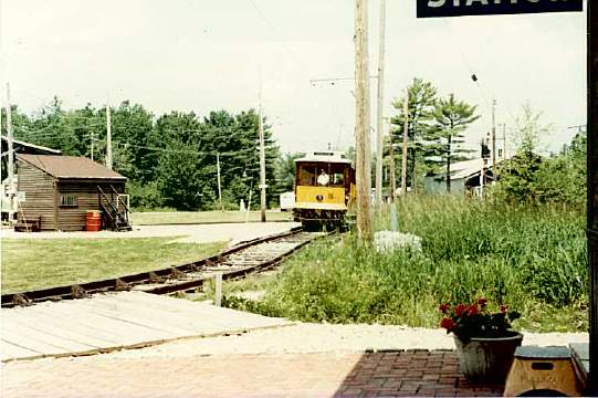 Photo of CT car leaves the station