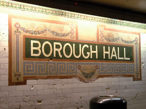 Photo of Subway Station Sign, Brooklyn