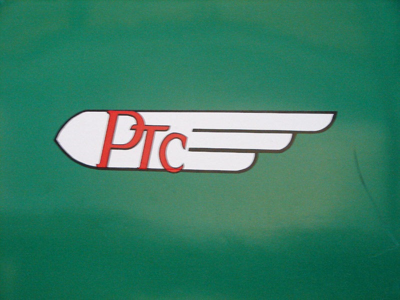 Photo of PTC Logo - Former PTC Trolley on Exhibit at SEPTA Headquarters
