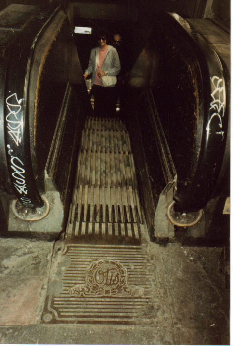 Photo of Escalator at old Forest Hills Station.