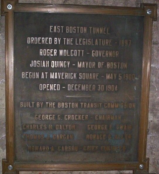 Photo of Plaque inside State St. Station