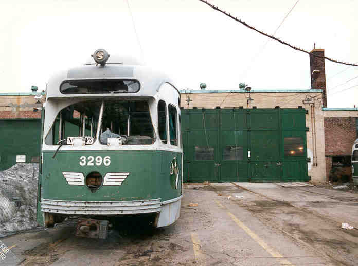 Photo of MBTA  Out of Service PCC Streetcars at Arborway