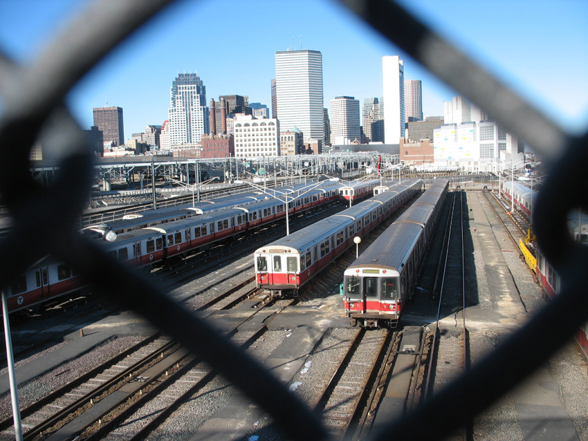 Photo of Red Line Trains at Cabot Yard, Boston, MA
