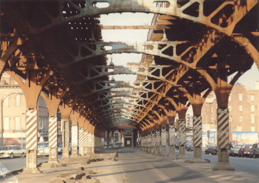 Photo of Orange Line Underside in 1988