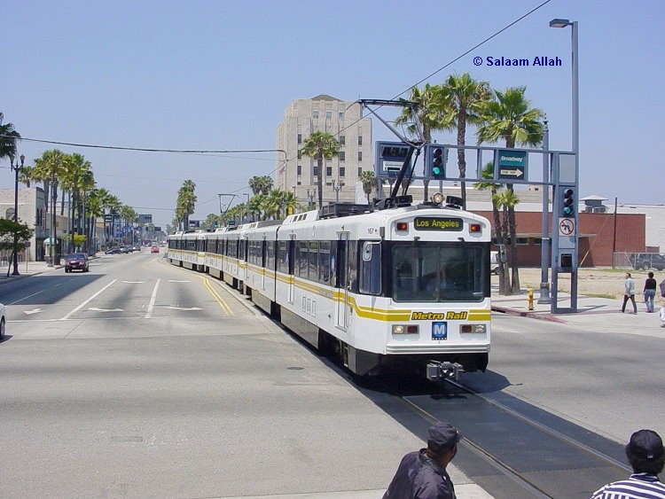 Photo of LACMTA Blue Line light rail transit system Los Angeles County  USA