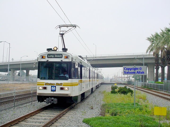 Photo of LACMTA Blue Line light rail system Los Angeles Caifornia USA