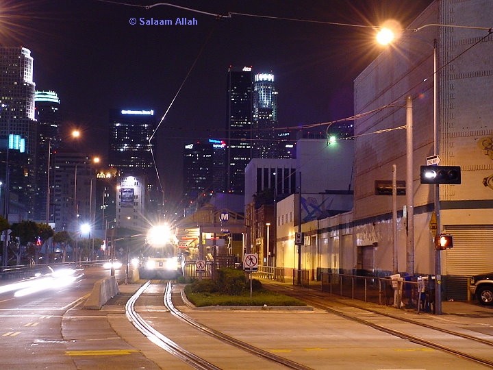 Photo of LACMTA Blue Line light rail transit system Los Angeles California USA