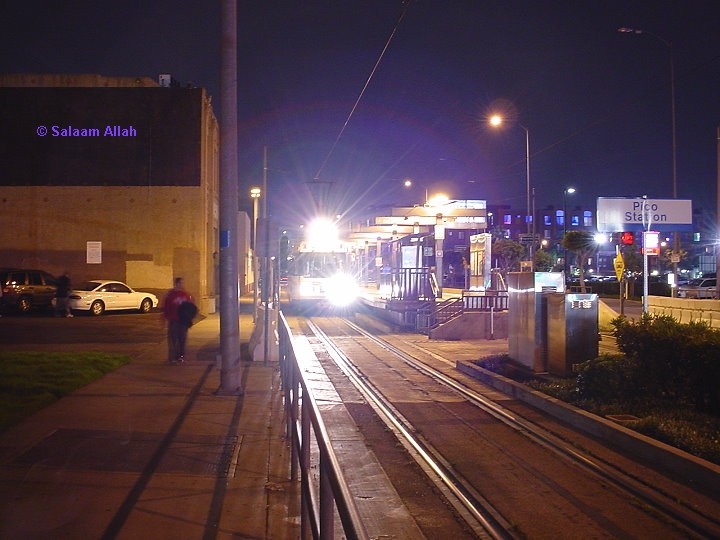Photo of LACMTA Blue Line light rail transit system Los Angeles California USA