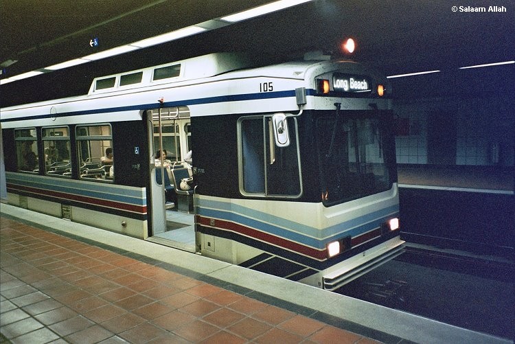 Photo of LACMTA Blue Line light rail transit system Los Angeles County Ca.