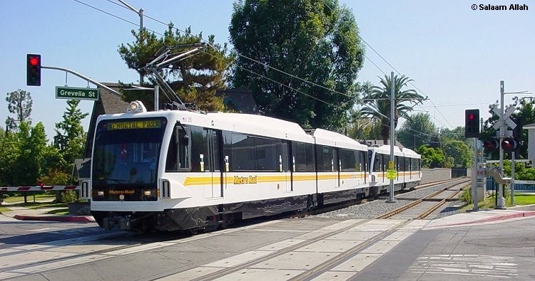 Photo of LACMTA Gold Line light rail system Los Angeles County Califorina USA