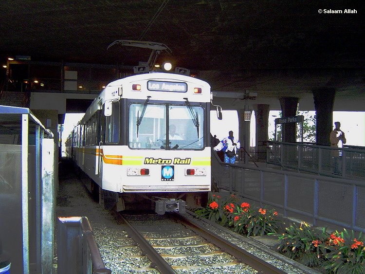Photo of    LACMTA Blue Line light rail transit system Los Angeles County Ca