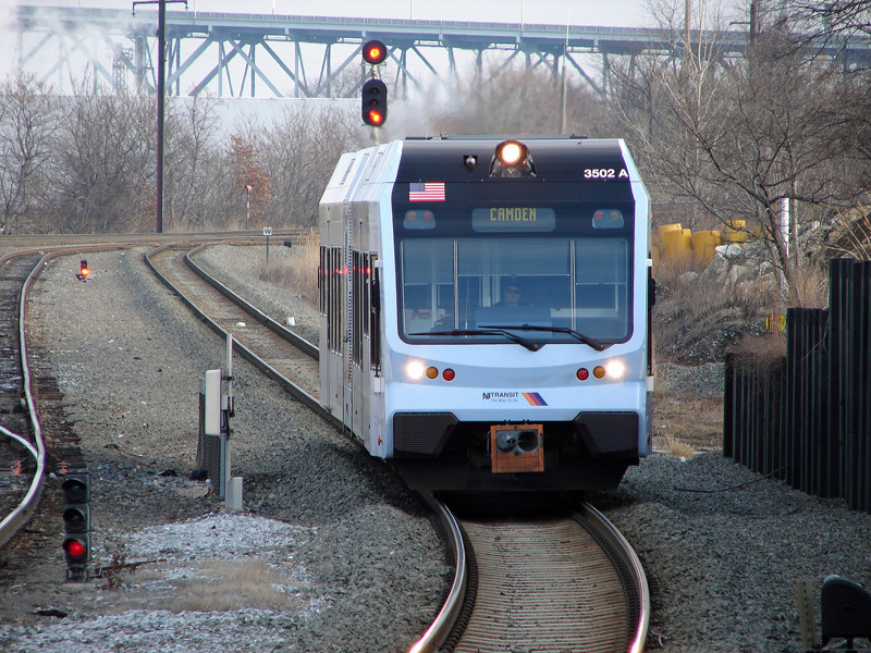 Photo of NJT RiverLINE heading south to Camden NJ