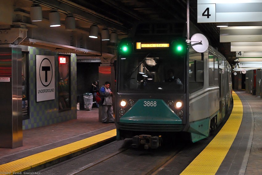 Photo of Green Line 3868 at Park St Boston MA