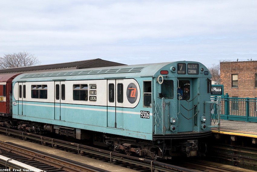 Photo of R33WF 9306 in Queens NYC