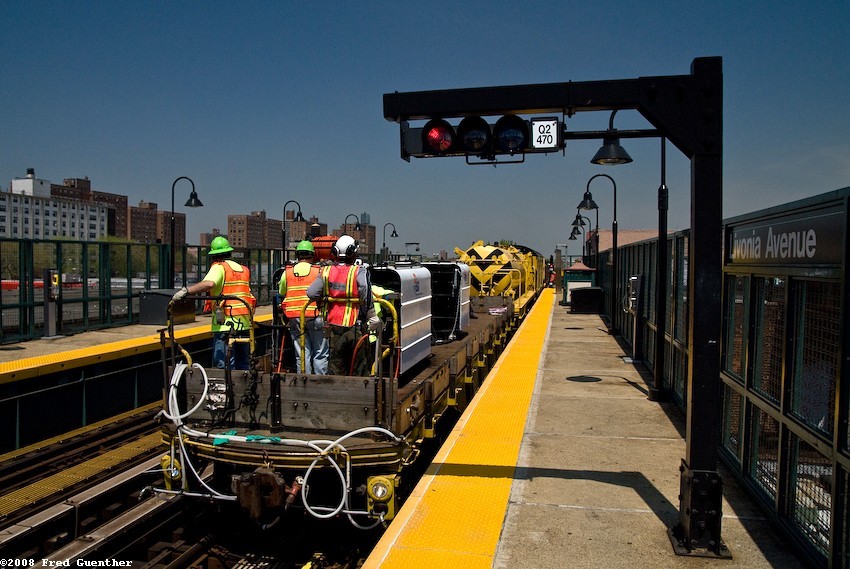 Photo of Work Train at Livonia Av Brooklyn NY
