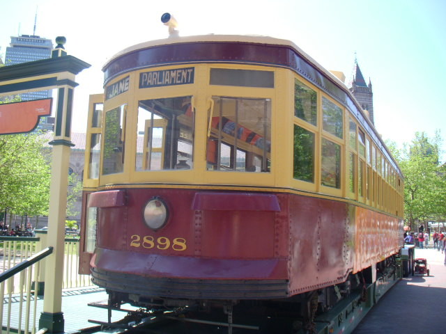 Photo of TTC Peter Witt Trolley 3898 on Display in Boston