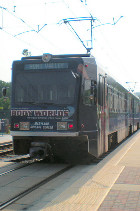 Photo of Bodyworlds on the Light Rail