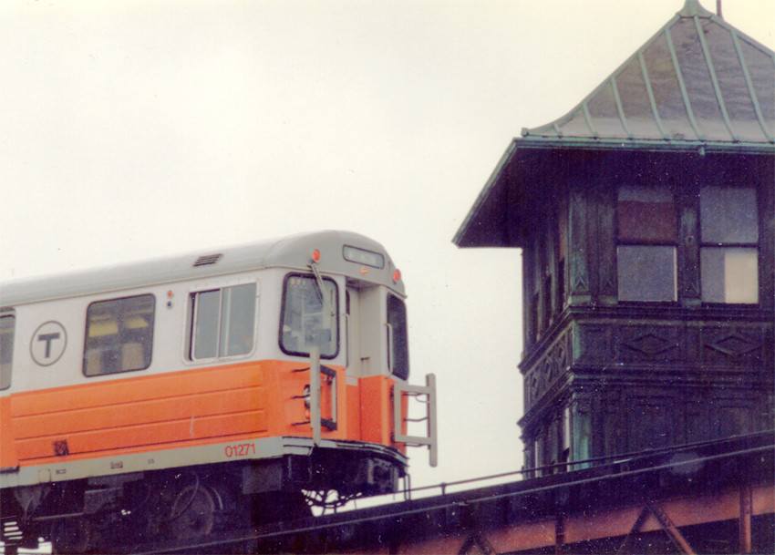 Photo of Dudley Station on Boston's Old Elevated Orange Line