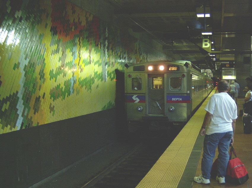 Photo of Our Train Entering Market St Station