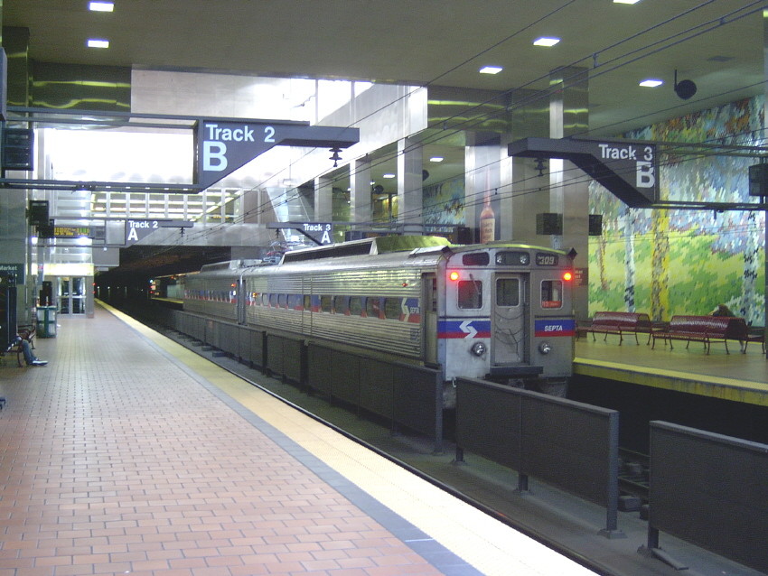 Photo of Septa Train in Market St Station Philadelphia, PA