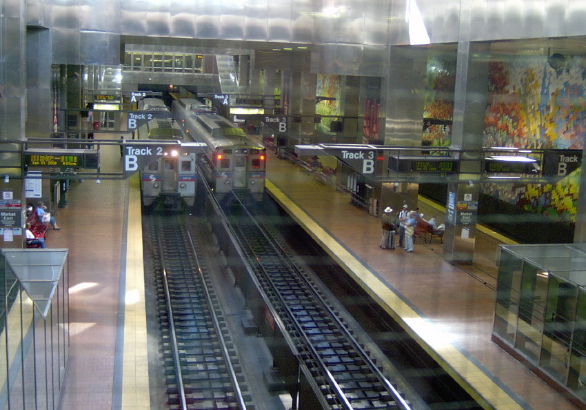Photo of Looking down into Market St Station
