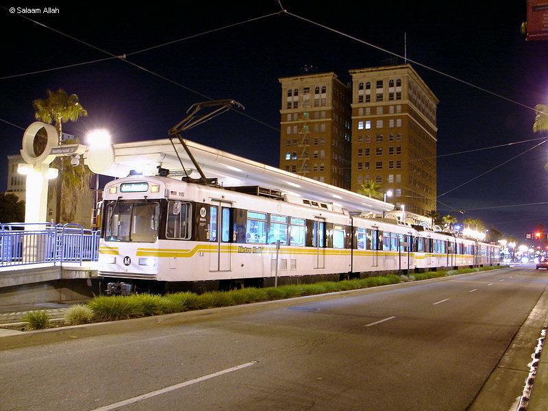 Photo of    LACMTA Blue Line light rail transit system Los Angeles County Ca