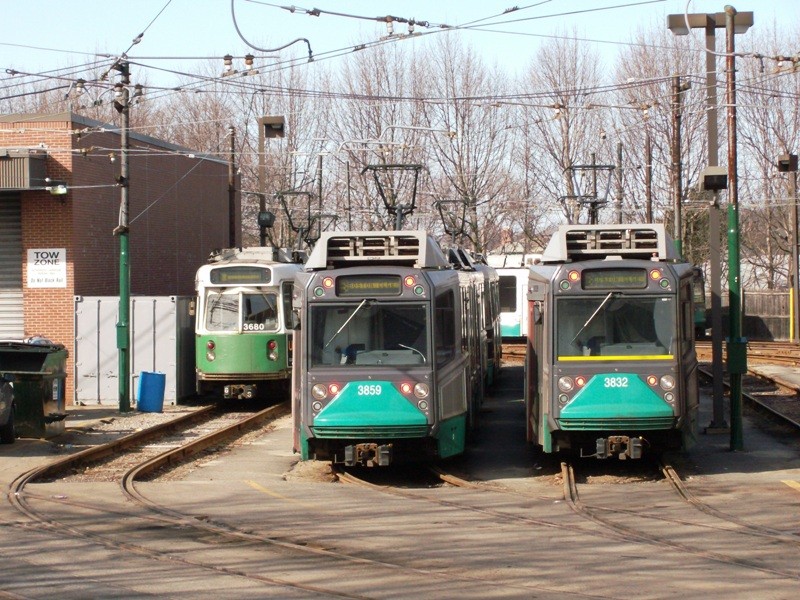 Photo of Green Line at Boston College