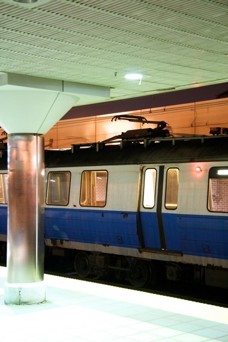 Photo of Blue Line 0600s at Revere Beach Station