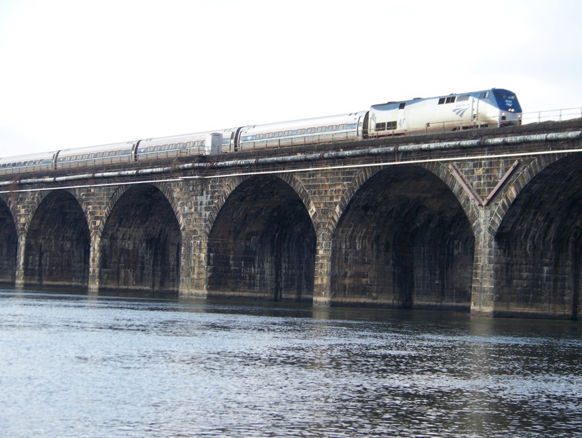 Photo of Amtrak 45 in Rockville, PA.