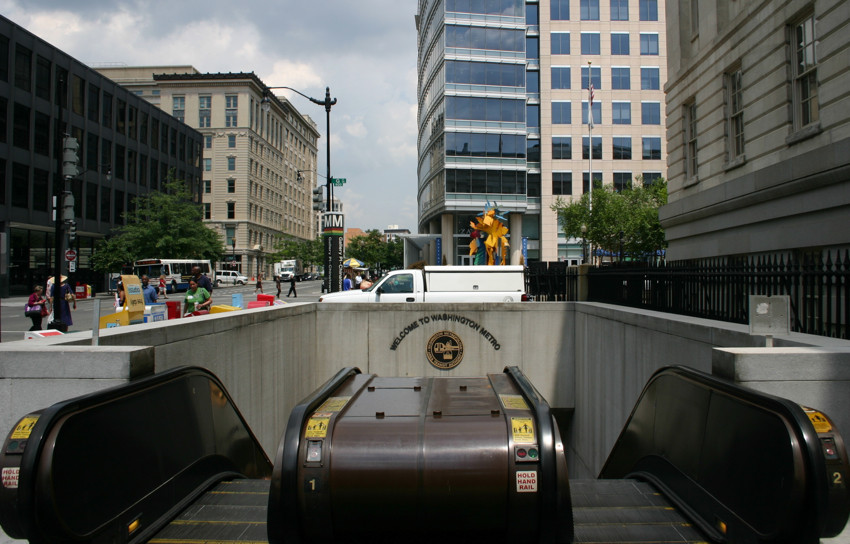 Photo of Washington DC Metro Entrance