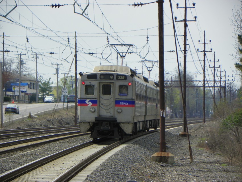 Photo of SEPTA 339 in Daylesford, PA.