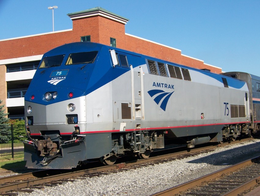 Photo of Amtrak 75 in Scranton, PA.