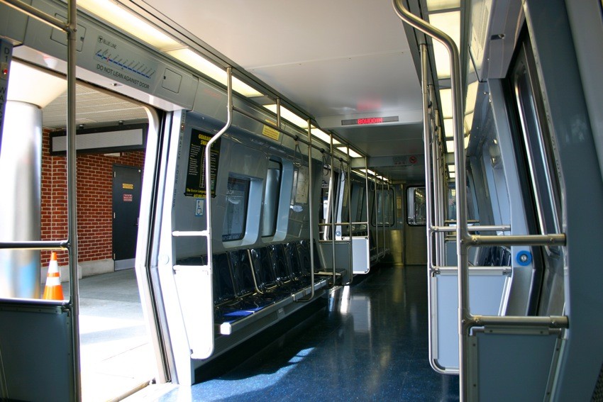 Photo of MBTA Blue Line 0700 Series Train Interior