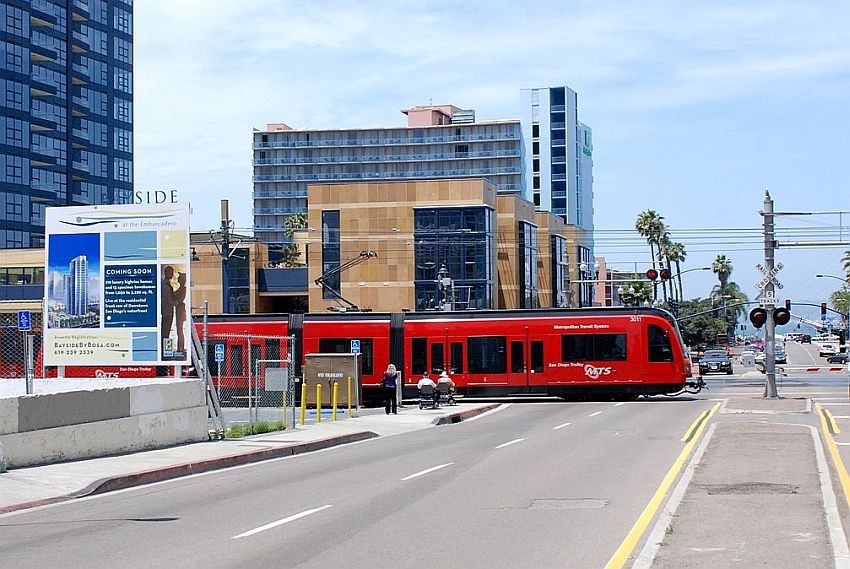 Photo of San Diego Trolley downtown