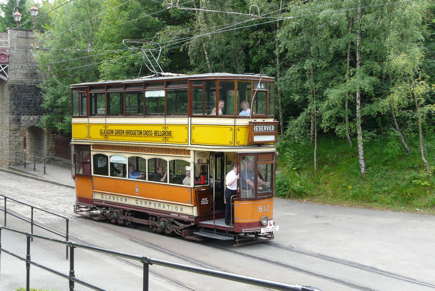 Photo of Glasgow tram 812 at Crich