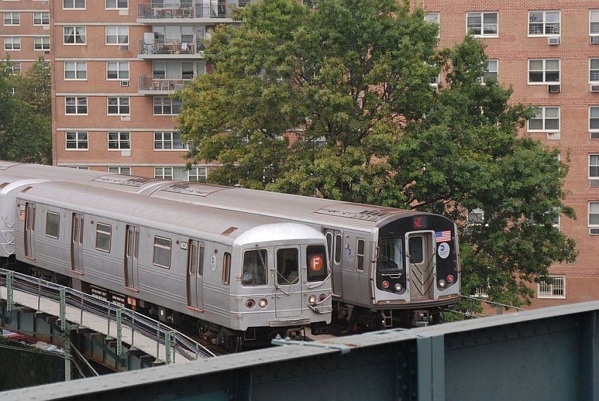 Photo of Two F trains @ West 8th St