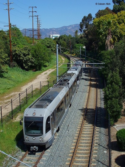 Photo of LACMTA Gold Line light rail transit system Los Angeles County Ca.