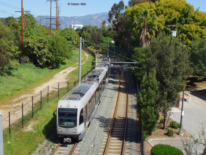 Photo of LACMTA Gold Line light rail transit system Los Angeles County Ca.