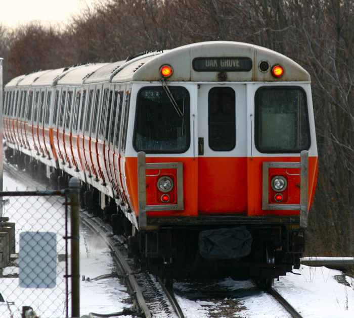 Photo of Orange Line in the Snow