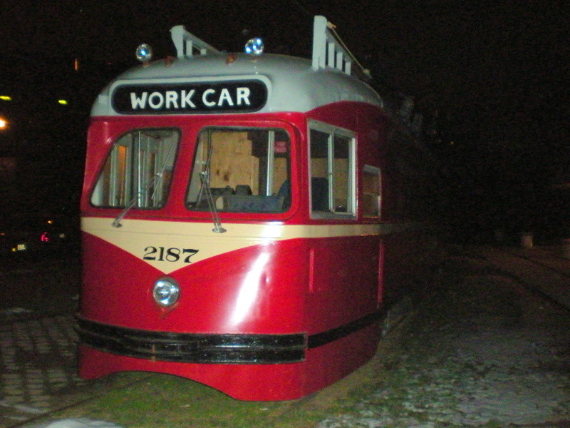Photo of Work Car at the Baltimore Streetcar Museum